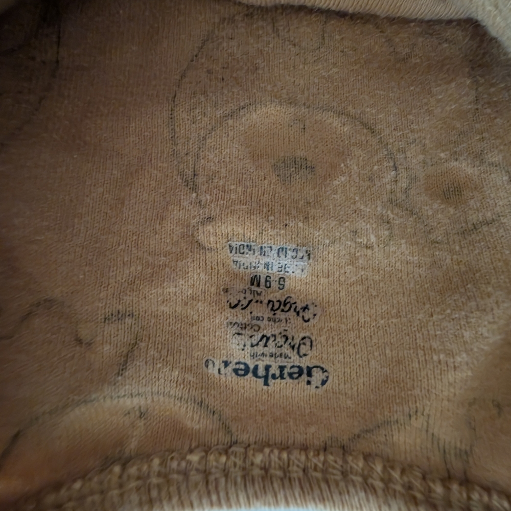 Gerber Tan Baby Bodysuit